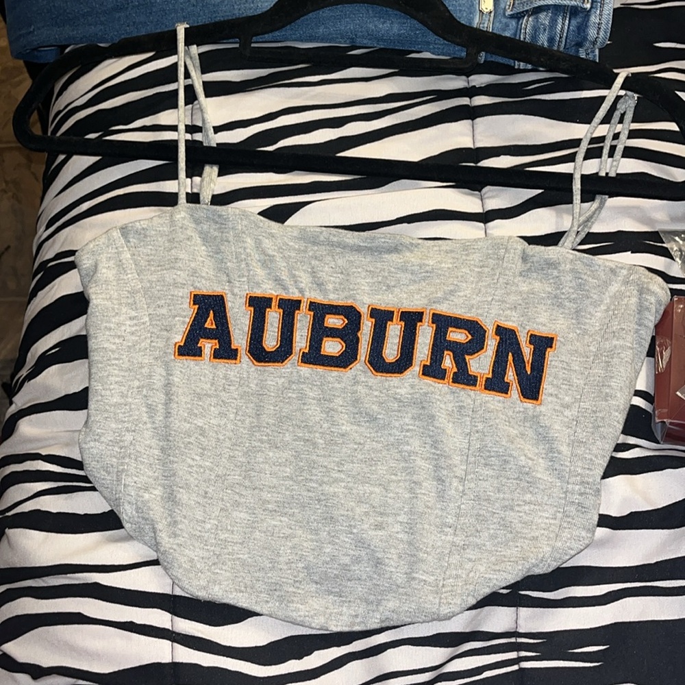 Auburn cropped tank top